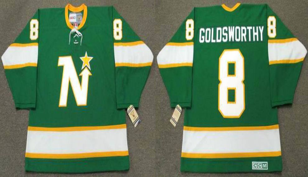 2019 Men Dallas Stars #8 Goldsworthy Green CCM NHL jerseys->dallas stars->NHL Jersey